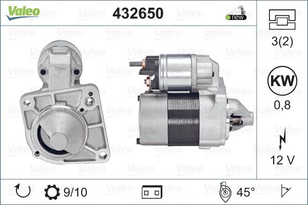 Valeo 432650 - Стартер autodnr.net