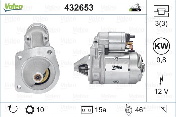 Valeo 432653 - Стартер autocars.com.ua