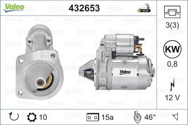 VALEO 432653 - Стартер autocars.com.ua
