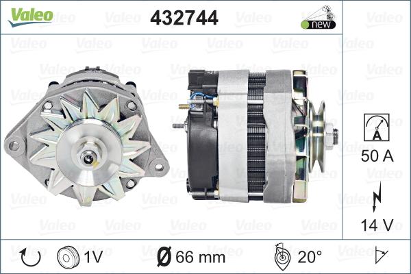 Valeo 432744 - Генератор avtokuzovplus.com.ua