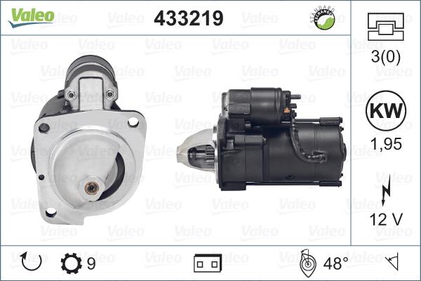 Valeo 433219 - Стартер autocars.com.ua