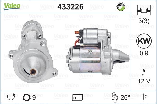 Valeo 433226 - Стартер avtokuzovplus.com.ua