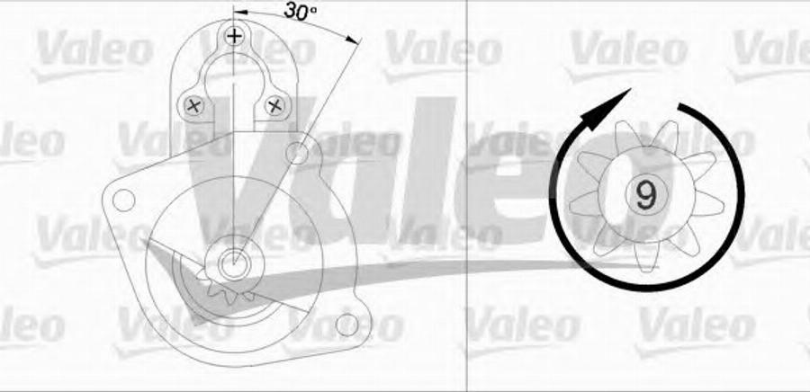 Valeo 433 314 - Стартер autodnr.net