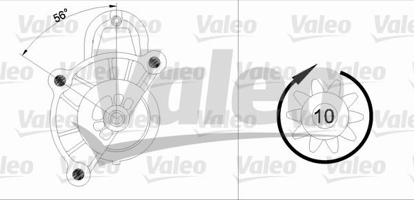 Valeo 433324 - Стартер autocars.com.ua