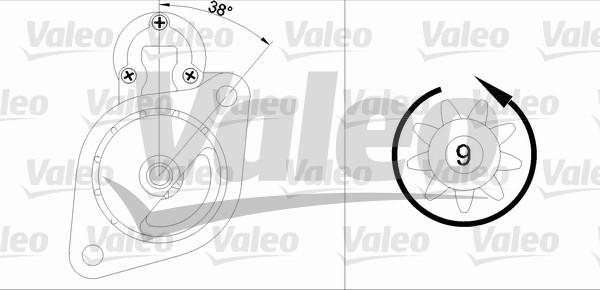 Valeo 433334 - Стартер autocars.com.ua