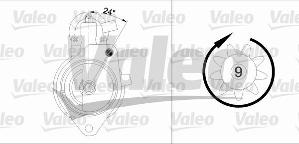 Valeo 433344 - Стартер autocars.com.ua