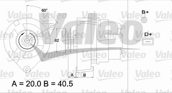 Valeo 433351 - Генератор autocars.com.ua