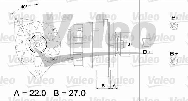 Valeo 433384 - Генератор avtokuzovplus.com.ua