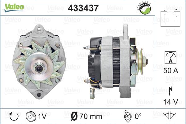 Valeo 433437 - Генератор avtokuzovplus.com.ua