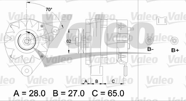 Valeo 433446 - Генератор avtokuzovplus.com.ua