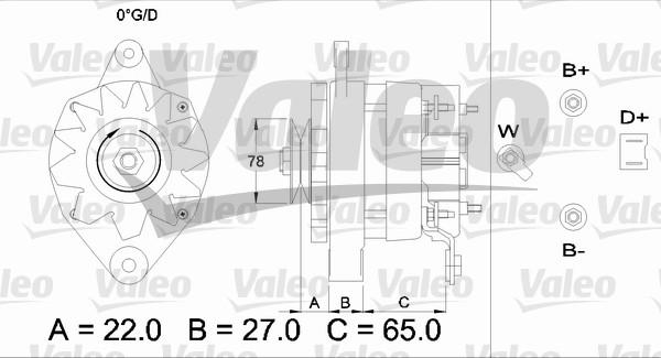 Valeo 433451 - Генератор avtokuzovplus.com.ua