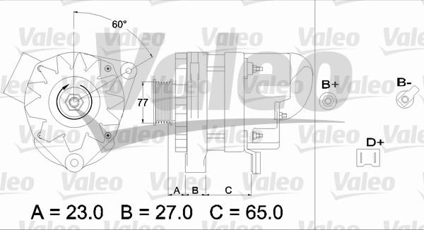 Valeo 433452 - Генератор autocars.com.ua