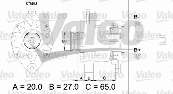 Valeo 433461 - Генератор autocars.com.ua