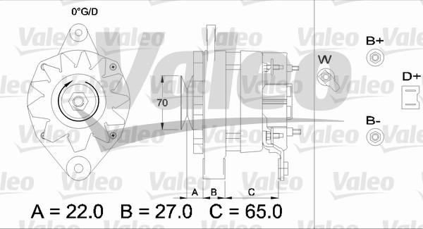 Valeo 433462 - Генератор autocars.com.ua