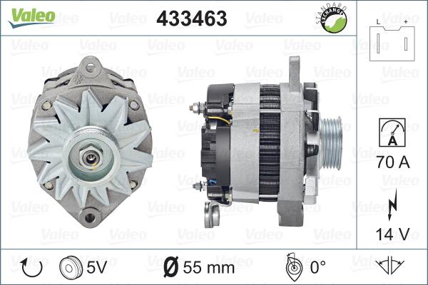 Valeo 433463 - Генератор avtokuzovplus.com.ua