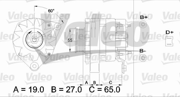 Valeo 433489 - Генератор autocars.com.ua