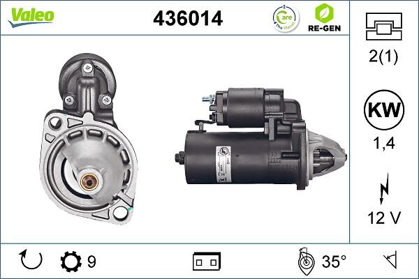 VALEO 436014 - Стартер autocars.com.ua