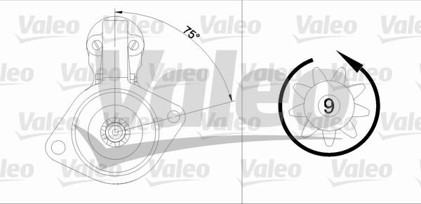 Valeo 436024 - Стартер autocars.com.ua