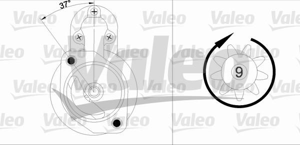 Valeo 436038 - Стартер autocars.com.ua