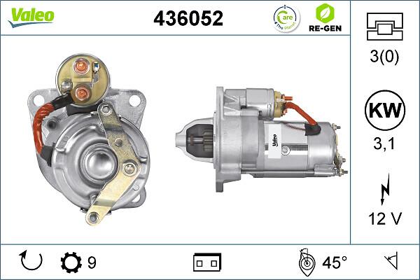 VALEO 436052 - Стартер autocars.com.ua