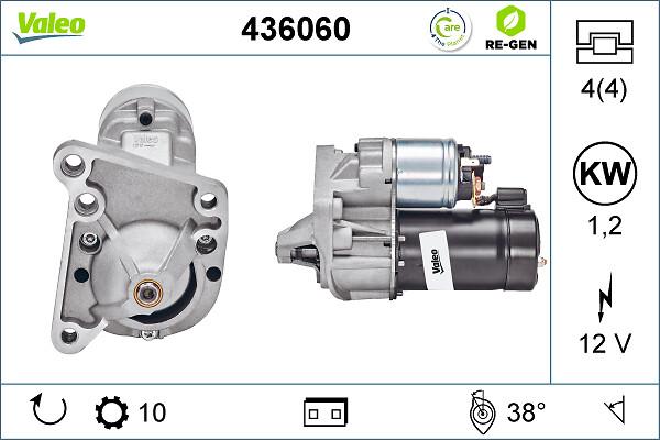 VALEO 436060 - Стартер autocars.com.ua
