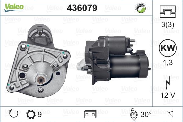 Valeo 436079 - Стартер autocars.com.ua