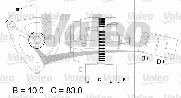 Valeo 436140 - Генератор avtokuzovplus.com.ua