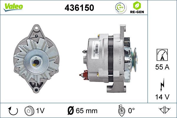 VALEO 436150 - Генератор autocars.com.ua