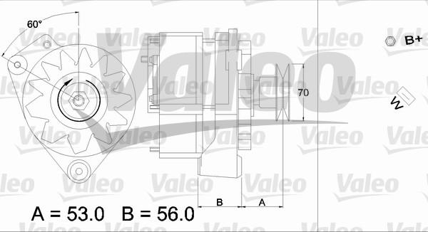 Valeo 436191 - Генератор autocars.com.ua