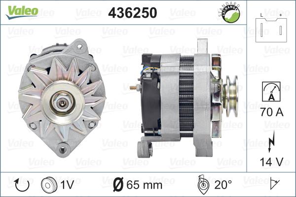 Valeo 436250 - Генератор avtokuzovplus.com.ua