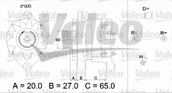 Valeo 436256 - Генератор autocars.com.ua