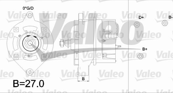 Valeo 436263 - Генератор autocars.com.ua