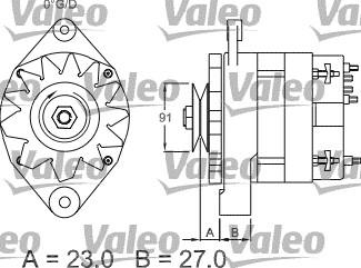 Valeo 436274 - Генератор autocars.com.ua