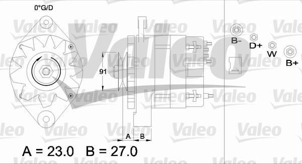 Valeo 436274 - Генератор autocars.com.ua