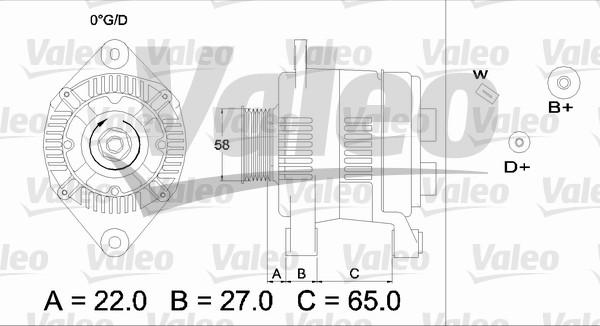 Valeo 436275 - Генератор autocars.com.ua