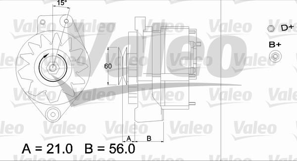 Valeo 436296 - Генератор autocars.com.ua