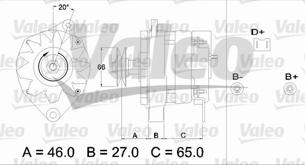 Valeo 436308 - Генератор avtokuzovplus.com.ua