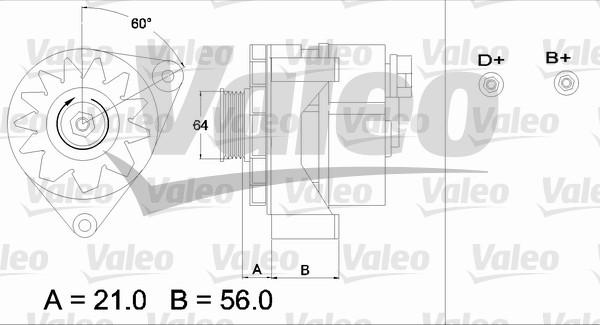 Valeo 436311 - Генератор autocars.com.ua