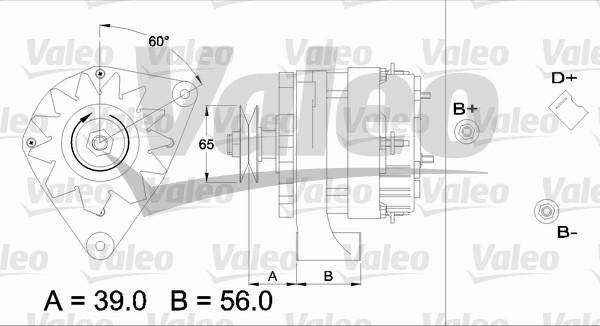 Valeo 436314 - Генератор autocars.com.ua