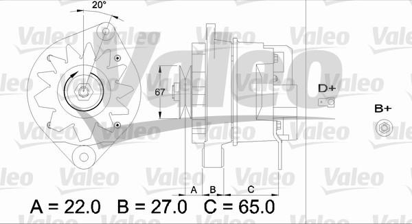 Valeo 436316 - Генератор avtokuzovplus.com.ua