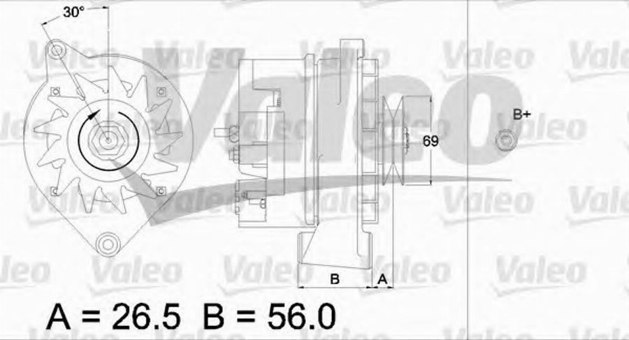 Valeo 436321 - Генератор autodnr.net