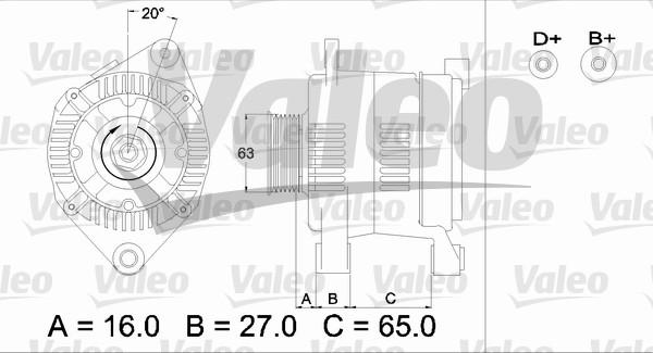 Valeo 436336 - Генератор avtokuzovplus.com.ua