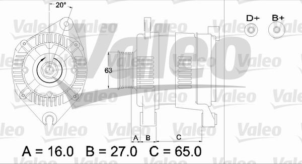 Valeo 436340 - Генератор avtokuzovplus.com.ua