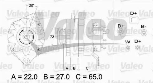 Valeo 436348 - Генератор autocars.com.ua