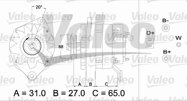 Valeo 436360 - Генератор autocars.com.ua