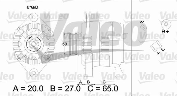 Valeo 436382 - Генератор avtokuzovplus.com.ua