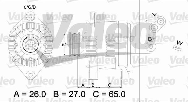 Valeo 436383 - Генератор avtokuzovplus.com.ua