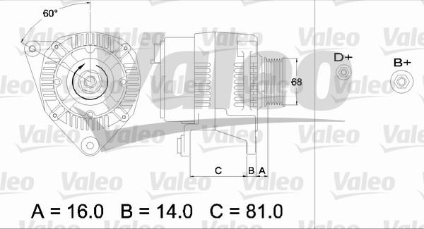 Valeo 436389 - Генератор avtokuzovplus.com.ua