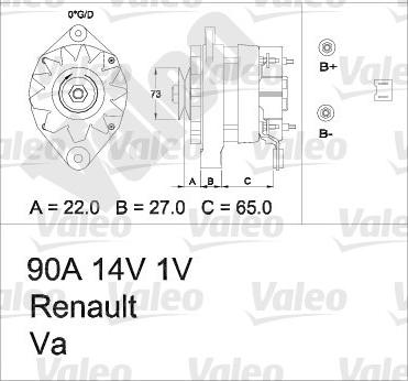 Valeo 436390 - Генератор autocars.com.ua