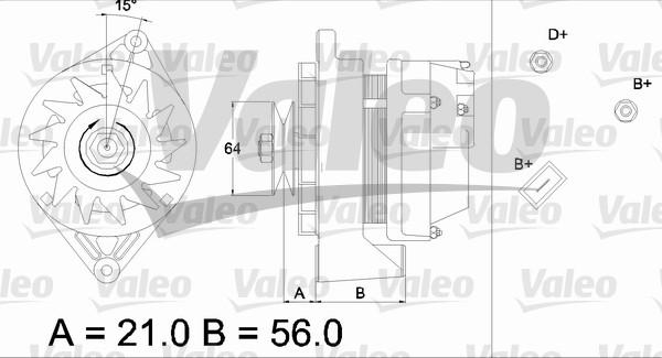 Valeo 436399 - Генератор autocars.com.ua